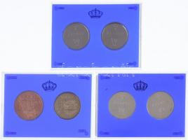 Spanyolország 1987. 500P (6xklf, közte 2db Ag) "I. János Károly és Zsófia házasságának 25. évfo...