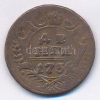 Orosz Birodalom 1735. Denga (1/2k) Cu T:3 Russian Empire 1735. Denga (1/2 Kopeck) Cu C:F Krause KM#188