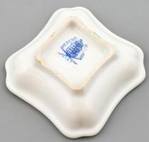 Herendi Viktória mintás mini tálka, kézzel festett, jelzett, minimális kopással. 8,5x7,5 cm