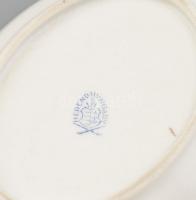 Herendi Fruits & Flowers mintás hamutál, kézzel festett, jelzett, kis kopásokkal. 13,5x9 cm