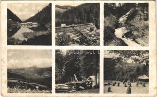 Rahó, Rachov, Rahiv, Rakhiv; Sóskás és Hoverlai vízduzzasztók. Egry és Csuntul kiadása / dam (fl)