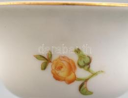 Herendi virágmintás kis tálka, kézzel festett, jelzett, minimális kopással. d: 7 cm, m: 4 cm