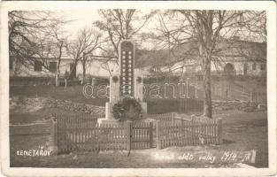 Senetárov, Pomník obéti války 1914-18 / WWI memorial to the victims of the war. photo