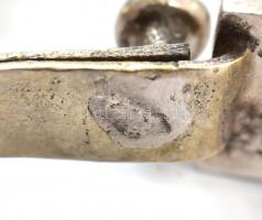 Ezüst(Ag) masszív nyaklánc, jelzett, h: 44 cm, nettó: 132,2 g