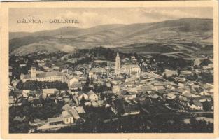 Gölnicbánya, Göllnitz, Gelnica; látkép, vasútállomás, zsinagóga / general view, railway station, synagogue