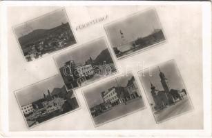 1943 Vágbeszterce, Povazská Bystrica; mozaiklap / multi-view postcard (EK)