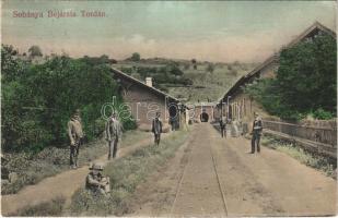 1913 Torda, Turda; sóbánya bejárata. Füssy József kiadása / salt mine entry (fa)