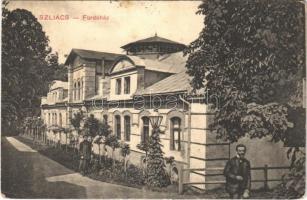 1909 Szliács, Sliac; Fürdőház. Kerekes Miklós kiadása / spa, bath (EK)