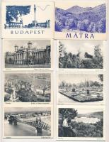 3 db MODERN magyar kis alakú leporello (Képzőművészeti Alap Kiadóvállalat): Budapest és Mátra / 3 mo...