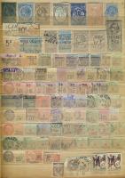 Francia okmánybélyegek, csomagbélyegek, egyéb parafilatélia közte ritka darabok, össz. 87 db