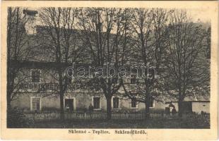 1928 Szklenófürdő, Sklené Teplice; Hostinec / vendéglő / restaurant, inn (fl)