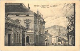 Turócszentmárton, Turciansky Svaty Martin; Národny dom / Nemzeti ház, J. Gasparík üzlete és saját kiadása / National House, publisher's shop (fa)