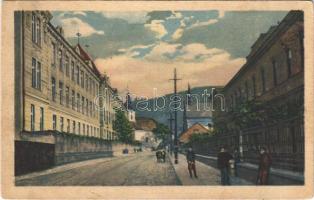 1930 Trencsén, Trencín; utca / street view (EK)