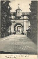 1912 Komárom, Komárno; Várkapu, K.u.K. katonák / castle gate, K.u.K. soldiers