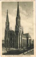 1927 Budapest VII. Szent Erzsébet templom homlokzata (EK)