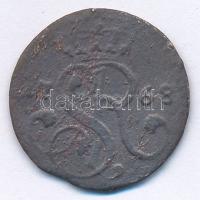 Lengyel Királyság 1768G 1gr Cu T:3 Poland 1768G 1 Grosz Cu C:F Krause KM#177