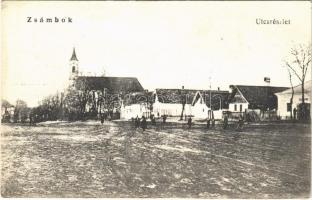 1926 Zsámbok, utca, templom (EK)