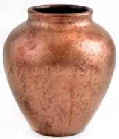 Irizáló kerámia váza, jelzés nélkül, m: 17 cm
