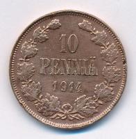 Finnország 1914. 10p Cu T:2,2- ph. Finland 1914. 10 Pennia Cu C:XF,VF edge error Krause KM#14