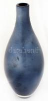 Muranói üveg váza, Salviati jelzéssel, kis kopásnyomokkal, m: 33,5 cm