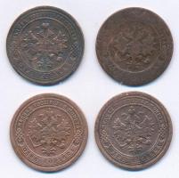 Orosz Birodalom 1892-1904. 1k Cu (4xklf) T:3
Russian Empire 1892-1904. 1 Kopeck Cu (4xdiff) C:F
Kr...