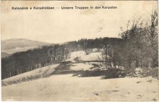 1916 Katonáink a Kárpátokban / Unsere truppen in den Karpaten / WWI Austro-Hungarian K.u.K. military, troops in the Carpathian Mountains (EB)