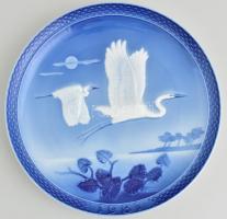 Hutschenreuther madaras porcelán fali tál, jelzett, hibátlan, d: 25,5 cm