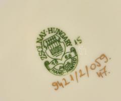 Zsolnay búzavirág mintás bonbonniere Kézzel festett, jelzett, hibátlan.10x10 cm