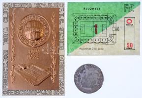 1997. "Ferencvárosi Torna Club - MÉE 1990 - 1899-1909" kétoldalas Ag emlékérem eredeti műb...