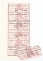 Máramarossziget 1910. "Máramarosi Takarékpénztár Részvénytársaság" részvénye 200K-ról, sze...
