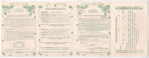 Cegléd. Ceglédi Bortermelők Első Pinceszövetkezete. Tagok szállítják a mustot! Kinyitható reklám kép...