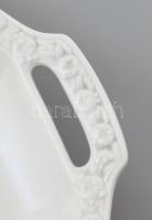 Rosenthal porcelán süteményes készlet: füles tálca, jelzett, hibátlan, 30x27,5 cm + 12 db tányér, je...