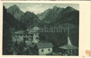 Tátra, Magas-Tátra, Vysoké Tatry; Hotel Kohlbach ve Studenej doline / Tarpatak szálloda a Tarpataki-völgyben / hotel, valley (EK)