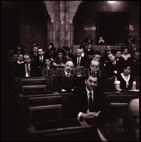 cca 1960-1970 Ülésezik a Parlament, 6 db fotónegatív, 6×6 cm