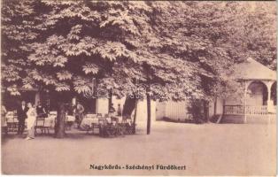 1913 Nagykőrös, Széchenyi fürdőkert vendéglő kertje (fl)