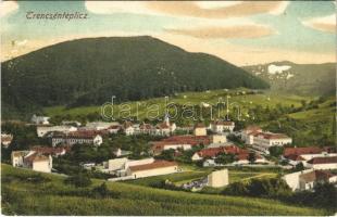 1907 Trencsénteplic, Trencianske Teplice; látkép. Wertheim Zsigmond kiadása / general view (felületi sérülés / surface damage)