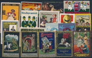 Németország 1905-1914 18 db klf régi gazdagon illusztrált levélzáró,ritka darabok.