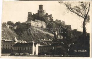Trencsén, Trencín; várrom / Trenciansky hrad / castle ruins. Foto Tatra (vágott / cut)