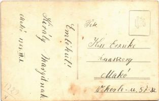 1929 Makó, hölgy kerékpárral. photo