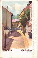 1910 Miskolc, Deák utca. Ferenczi Károly kiadása. művészlap s: Kiss L. (EB)