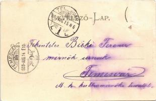 1900 Bük, Bück i. Ung.; Cukorgyár, kastély, Római katolikus templom. Carl Csikor kiadása. Art Nouvea...