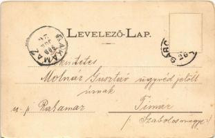 1900 Sárospatak, Református főiskola, főiskolai könyvnyomda. Trócsányi B. kiadása (kopott sarkak / w...