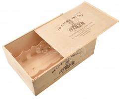 Bock Pince Villány 12 palackos bortartó fadoboz, 18x34x51 cm