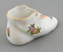 Herendi Eton mintás cipőcske.  Kézzel festett, jelzett, hibátlan. 10 cm