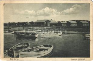 1935 Gárdony, Velencei tó, csónakok