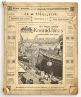 1913 Konrad János első óragyár Brüxben, császári és királyi udvari szállító 24. sz. főárjegyzéke, illusztrált, gyűrődésekkel, szakadásokkal, 265p