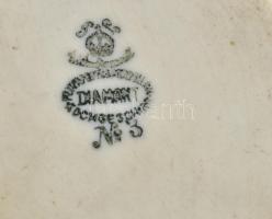 Diamant porcelán teáskanna szűrővel és fedővel, jelzett, hibátlan, m: 11 cm, h: 20 cm