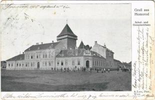 1905 Homoród, iskola és községháza / school and town hall (EK)