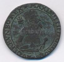 DN Miksa király 1575-ös Tallérjának öntött Br hamisítványa (bronze fake) T:2-