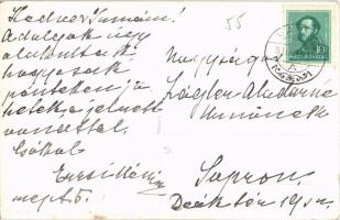 1933 Vajka, Vojka nad Dunajom; római katolikus templom, utca / church, street. photo